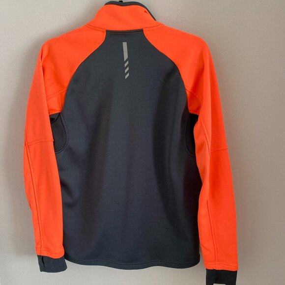Running Room Florescent Orange Hi Viz Unisex Jacket Polyester Sz S - Picture 6 of 8